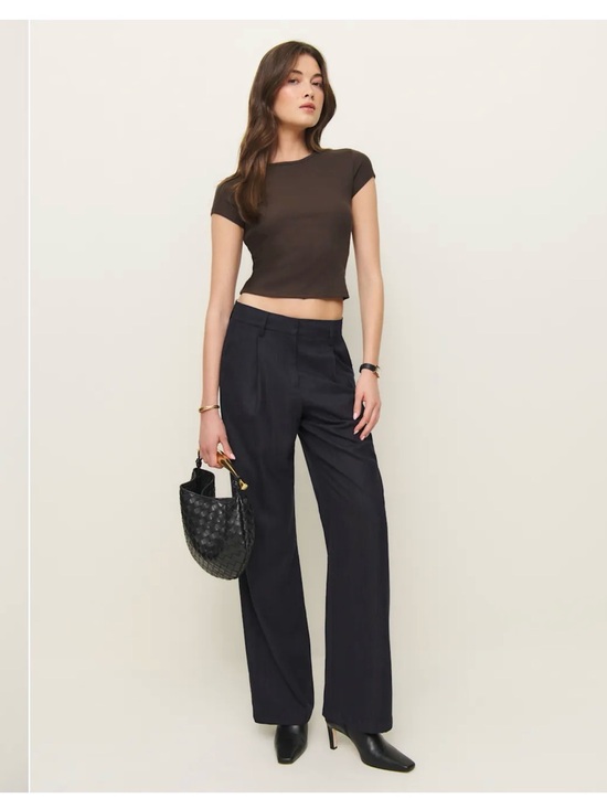Reformation Tops - Reformation Muse Ribbed Tee